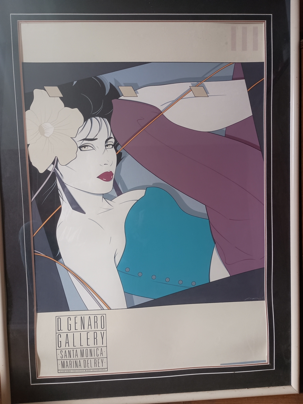 Patrick Nagel Serigraph print.